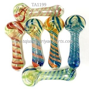 Chunky Inside Out Glass Pipe 0011