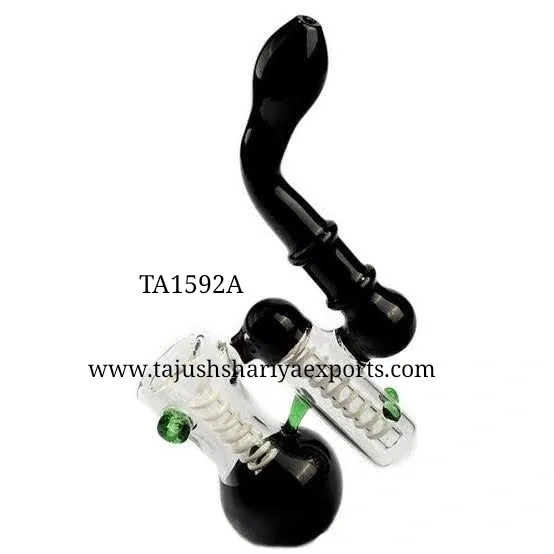  GLASS DOUBLE CHAMBER BUBBLER 0012