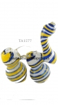  GLASS DOUBLE CHAMBER BUBBLER 007