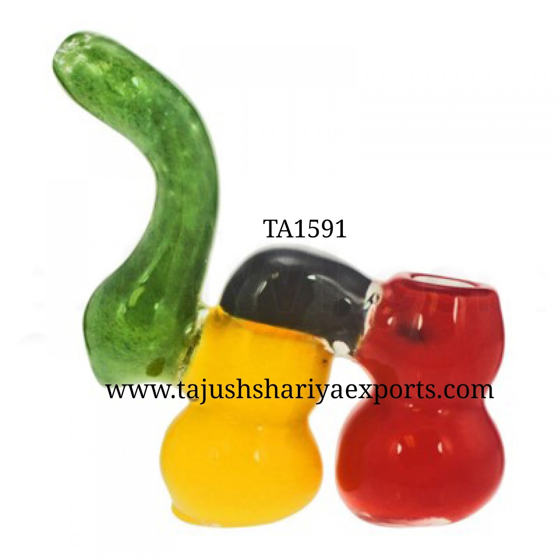  GLASS DOUBLE CHAMBER BUBBLER 001